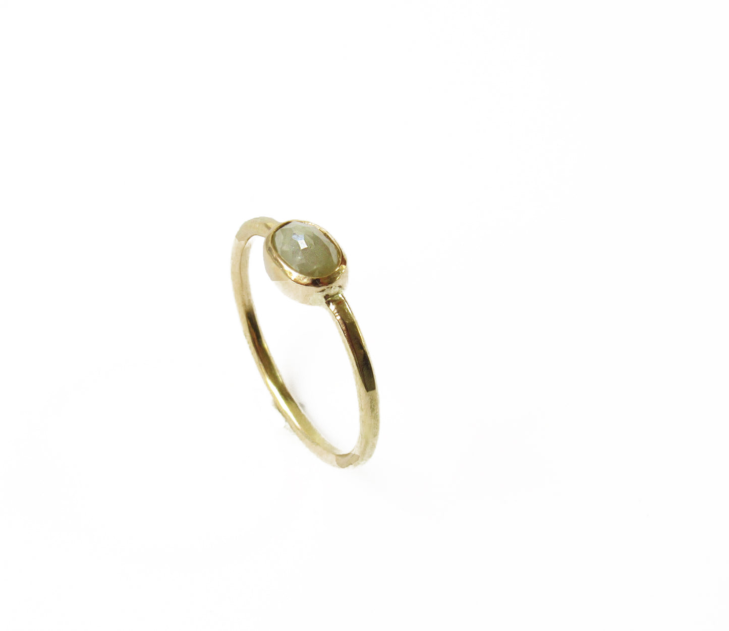 0.77ct natural diamond ring (12号) / K18