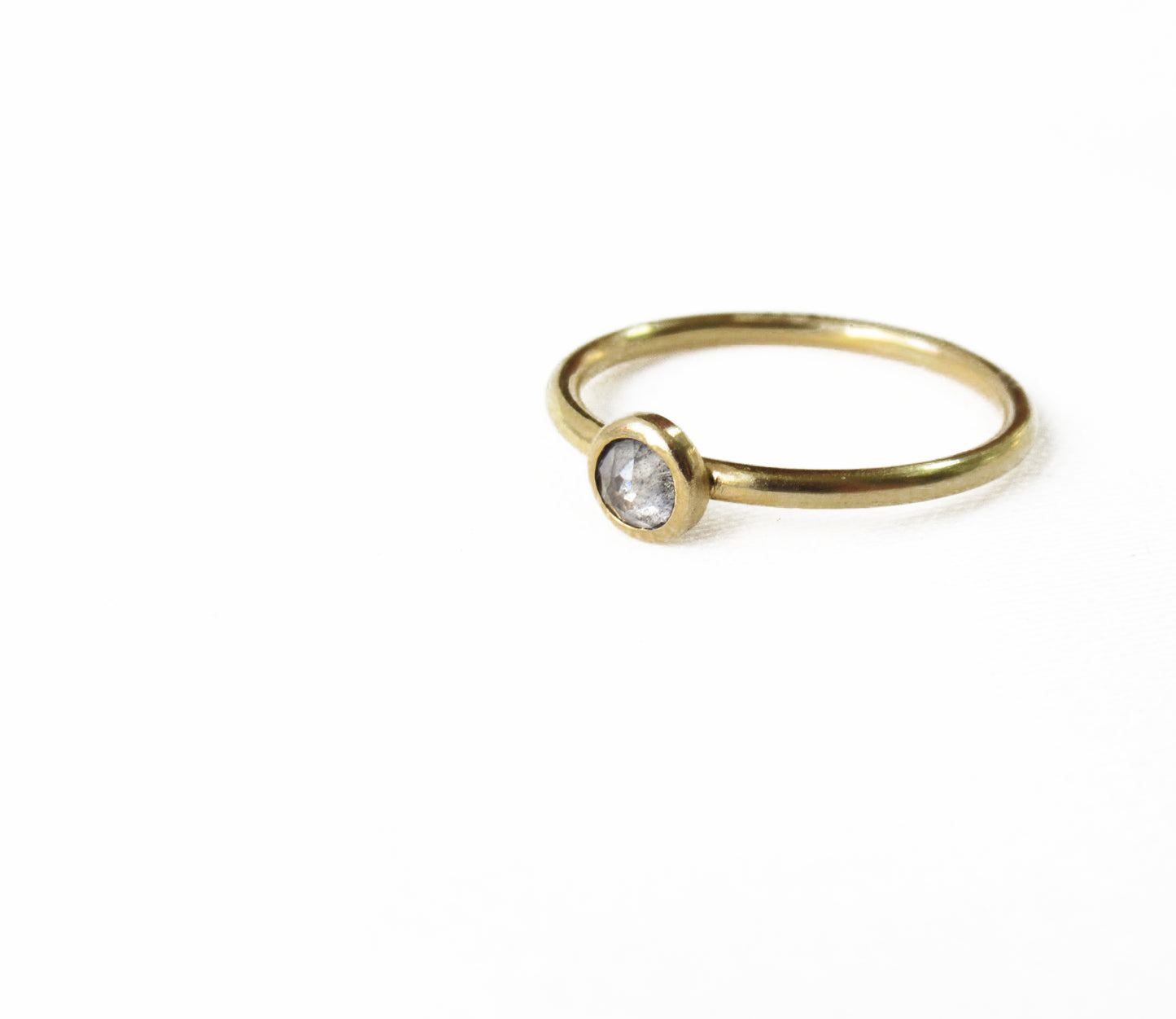 0.22ct natural diamond ring (11号) / K18