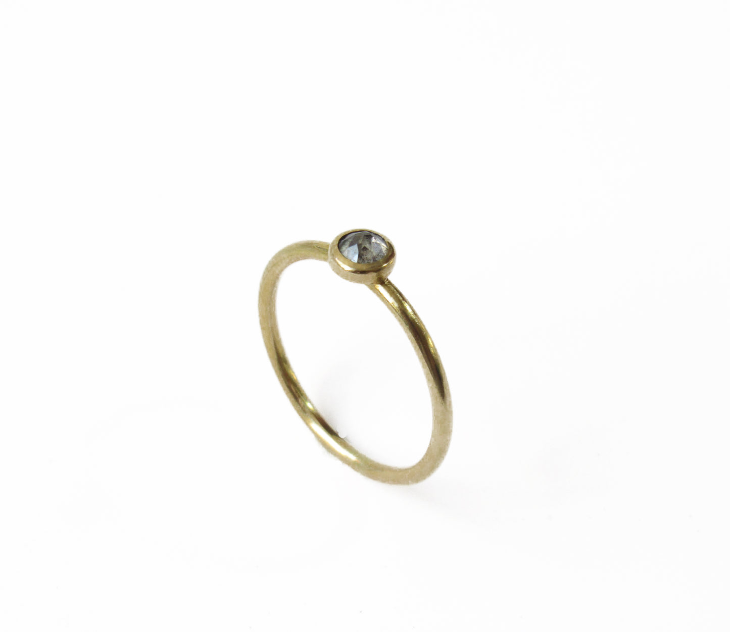 0.22ct natural diamond ring (11号) / K18