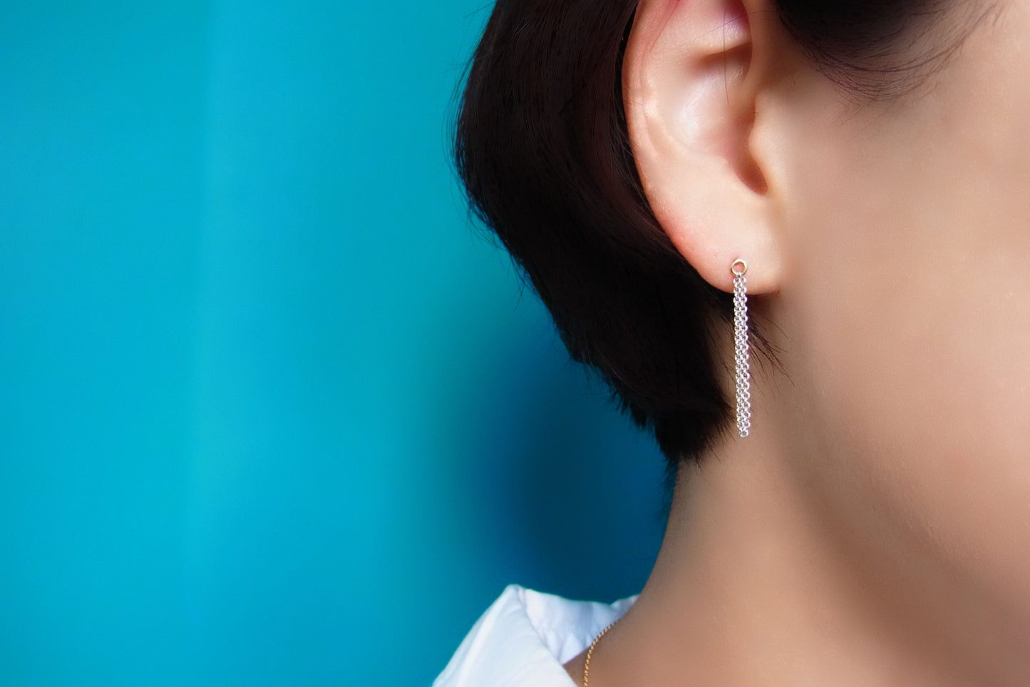 loop earring 1 / Silver,K18 (片耳)