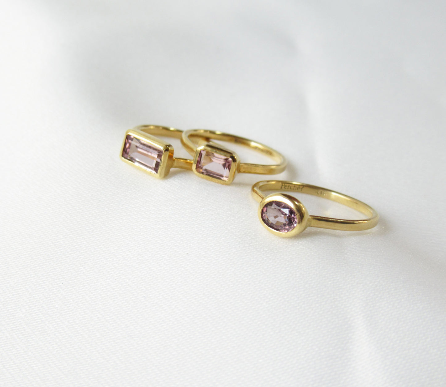 pink tourmaline ring (14.5号）/ K18