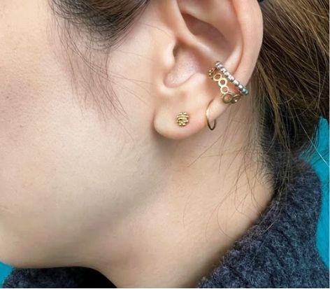 rhythm circle earcuff / K18 (片耳) – Perché?