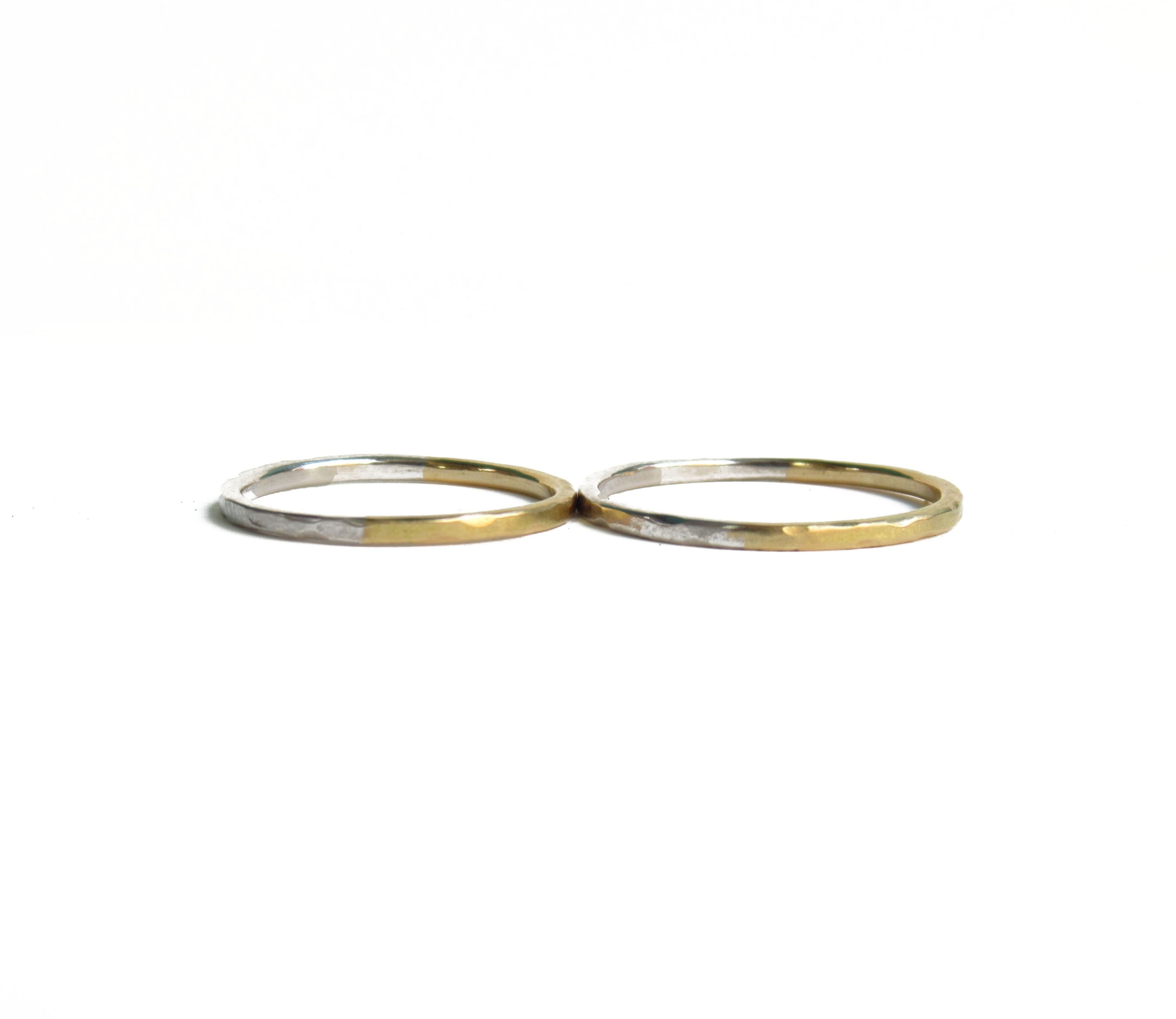 Pt900×K18 half marriage ring (S) / Pt900,K18 – Perché?